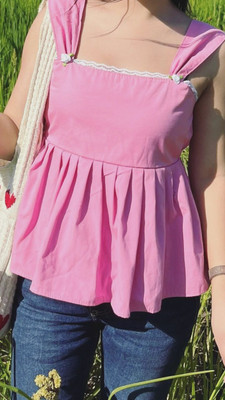 afreshdrapes Casual Solid Women Pink Top