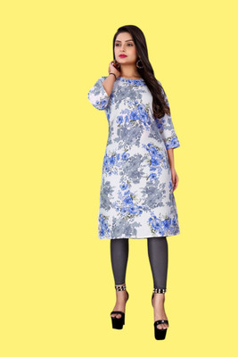 Tulsii Fab Women Printed Anarkali Kurta(Multicolor)