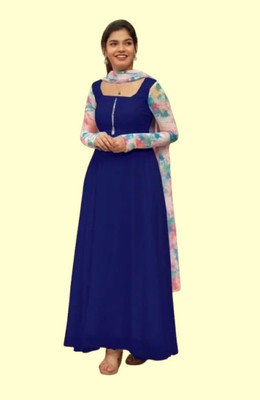 Panth Creation Women Solid Anarkali Kurta(Multicolor)