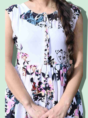 NEW APPARELS Women Printed Anarkali Kurta(Multicolor)