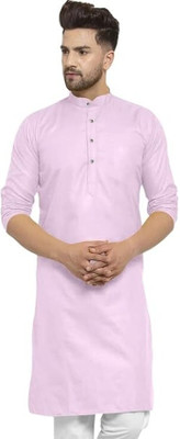 Akash Chauhan Men Solid Straight Kurta(Multicolor)