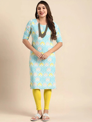 SZN Women Printed A-line Kurta(Multicolor)