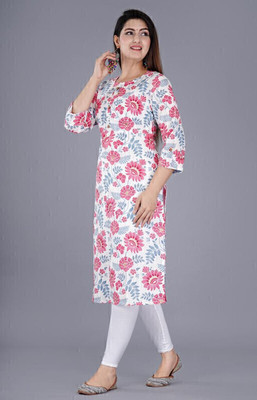 JAS CREATION Women Printed A-line Kurta(Multicolor)