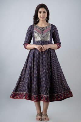 ANNU PARIDHAN Anarkali Gown(Blue)