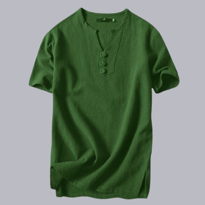 Super Westan Men Solid Straight Kurta(Green)