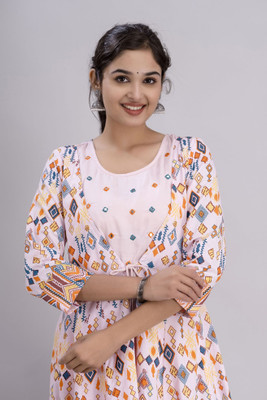 jaipurite Anarkali Gown(Pink)