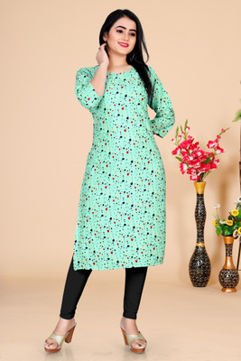 DUTT TEXTILE Women Solid A-line Kurta(Light Blue)
