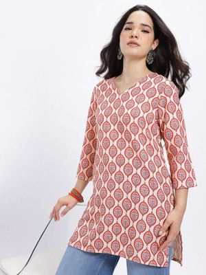 Anouk Rustic Women Printed Straight Kurta(Multicolor)