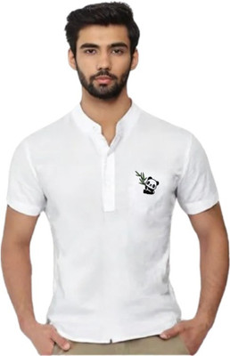 ZAKOD Men Solid Straight Kurta(White)