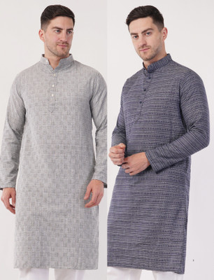 Sypher Boutique Men Self Design Straight Kurta(Multicolor)
