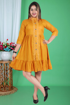 RSAFASHION Women Self Design A-line Kurta(Multicolor)