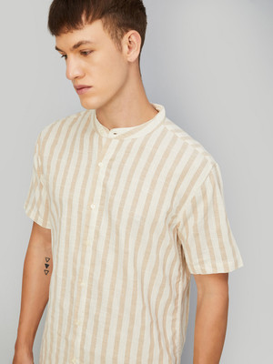 MAX Men Printed Straight Kurta(White)