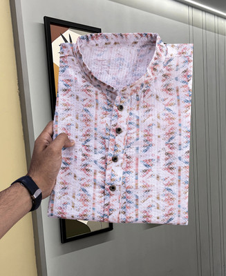 Lazzly Men Printed A-line Kurta(Multicolor)