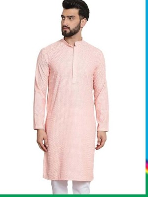 Zullia Men Printed Straight Kurta(Multicolor)