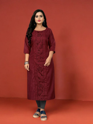 VIVIDH CREATIONS Women Printed A-line Kurta(Multicolor)