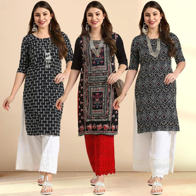 EthnicBasket Women Printed A-line Kurta(Multicolor)
