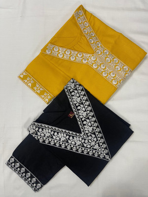 SISTO Women Embroidered A-line Kurta(Multicolor)
