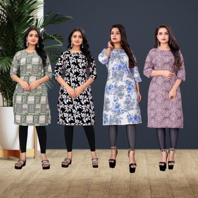 STYLESTATEMENT Women Printed A-line Kurta(Multicolor)