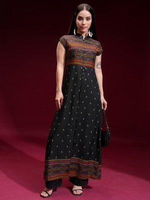 Vishudh Women Printed A-line Kurta(Multicolor)