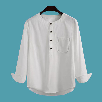 ZAKOD Men Solid Straight Kurta(Grey)