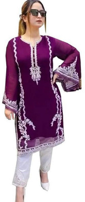 PHASHIONLINE Embroidered Kurta, Palazzo & Dupatta Set