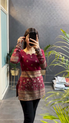 New RJP Craft Women Printed Straight Kurta(Green)