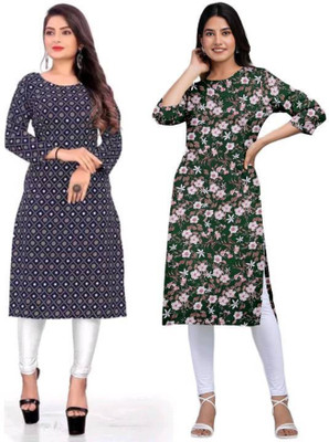 MIROSELLY CREATION Women Printed A-line Kurta(Multicolor)