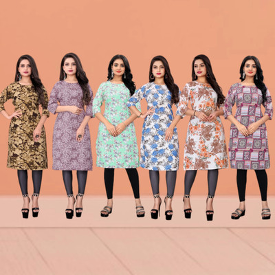 STYLESTATEMENT Women Printed A-line Kurta(Multicolor)