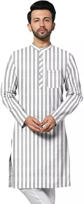 Sanju collections Men Striped Straight Kurta(Multicolor)