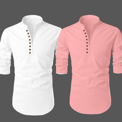 SOPANI Men Solid Straight Kurta(Multicolor)