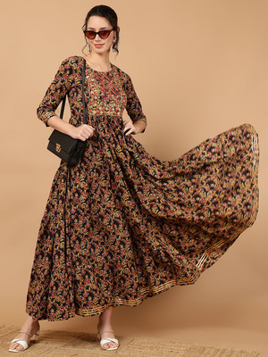 Evika Anarkali Gown(Black)