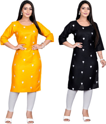 GOLDEN COLLECTION Women Embroidered Ethnic Dress Kurta(Multicolor)