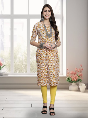 EthnicBasket Women Printed A-line Kurta(Multicolor)
