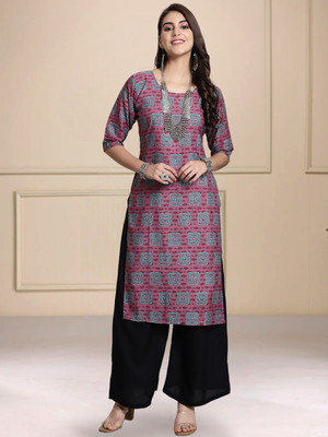 1 Stop Fashion Women Printed A-line Kurta(Multicolor)