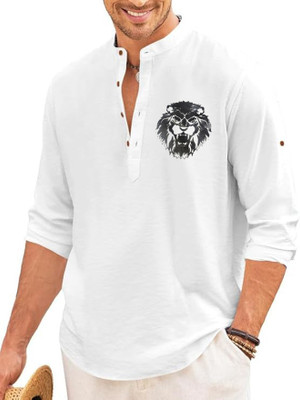 ZARA STAR Men Solid A-line Kurta(White)