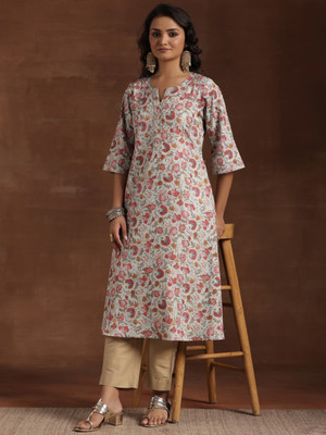 LIBAS Women Printed A-line Kurta(Multicolor)