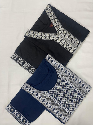 vikshi Women Chikan Embroidery A-line Kurta(Multicolor)