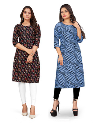 SUMITA SAREE Women Printed A-line Kurta(Multicolor)