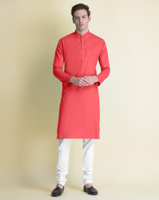 tejvin Men Solid Straight Kurta(Multicolor)