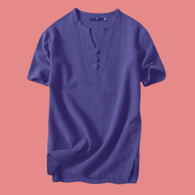Super Weston Men Solid Straight Kurta(Blue)