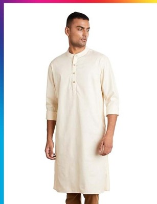 VELLS Men Solid A-line Kurta(Multicolor)