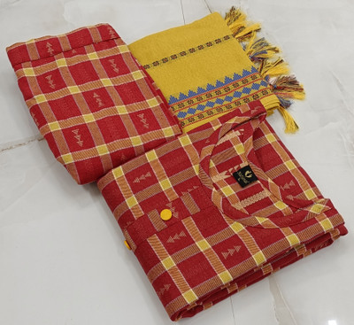 TEXTILEhub Women Checkered A-line Kurta(Green)