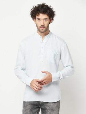 CRIMSOUNE CLUB Men Solid A-line Kurta(White)