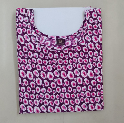 Sonali Impex Women Printed Straight Kurta(Purple)