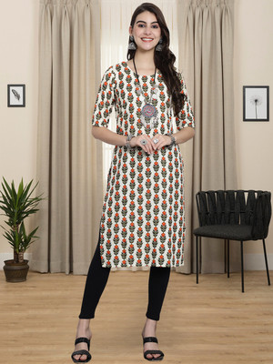 1 Stop Fashion Women Printed A-line Kurta(Multicolor)