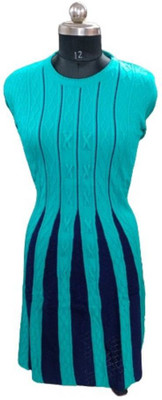 GIRISHA Women Self Design A-line Kurta(Blue)