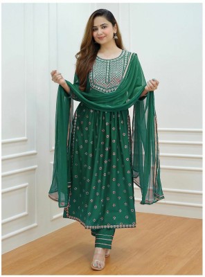 RN Sales Embroidered Kurta, Trouser/Pant & Dupatta Set