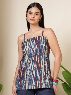Nayo Women Printed Straight Kurta(Multicolor)