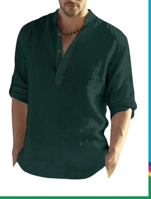 Locuss Men Solid Pathani Kurta(Multicolor)
