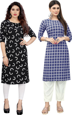 MARIDI FASHION Women Self Design Straight Kurta(Multicolor)
